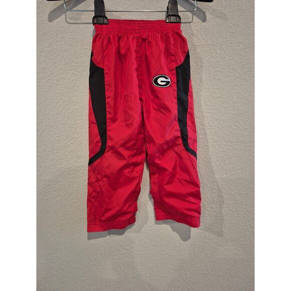 Georgia Bulldogs Toddler Size 3T Windbreaker Track Pants Red/Black - Picture 1 of 5